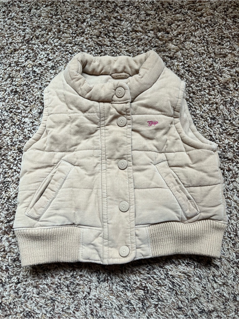 BabyGap corduroy puffer vest - 2T, Y2K